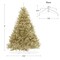 Casafield Spruce Artificial Holiday Christmas Tree with Sturdy Metal Stand